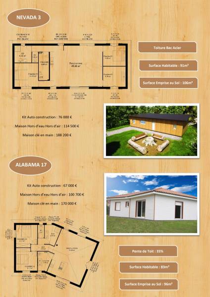 PLANS ET PRIX CONSTRUCTION OSSATURE BOIS COGEBOIS